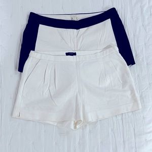 SIZE 8 J Crew Shorts White & Black